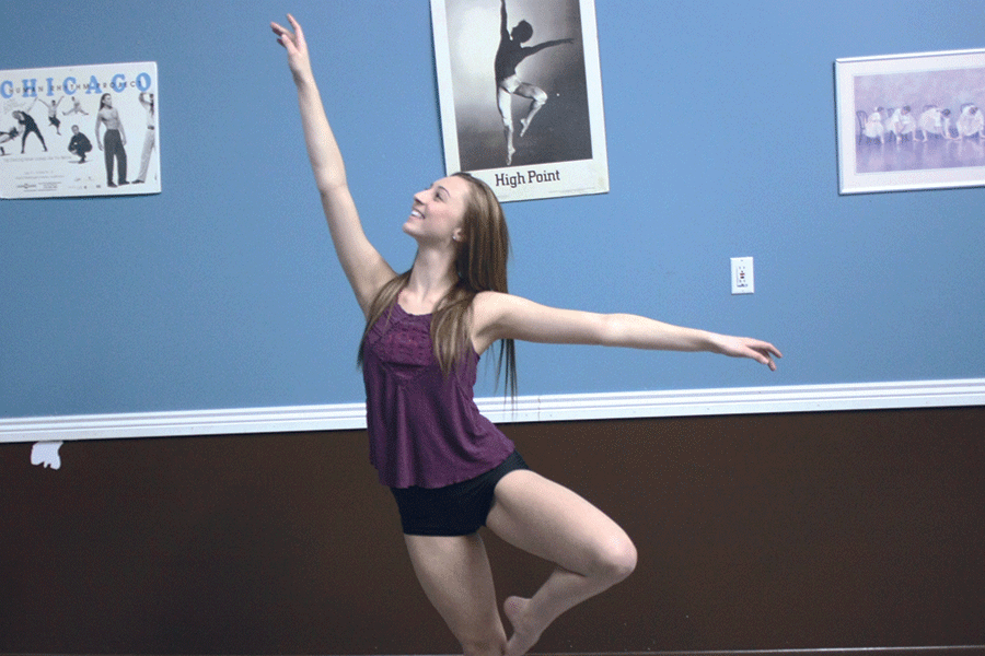 Senior Madison Havens loves dancing and singing out loud.