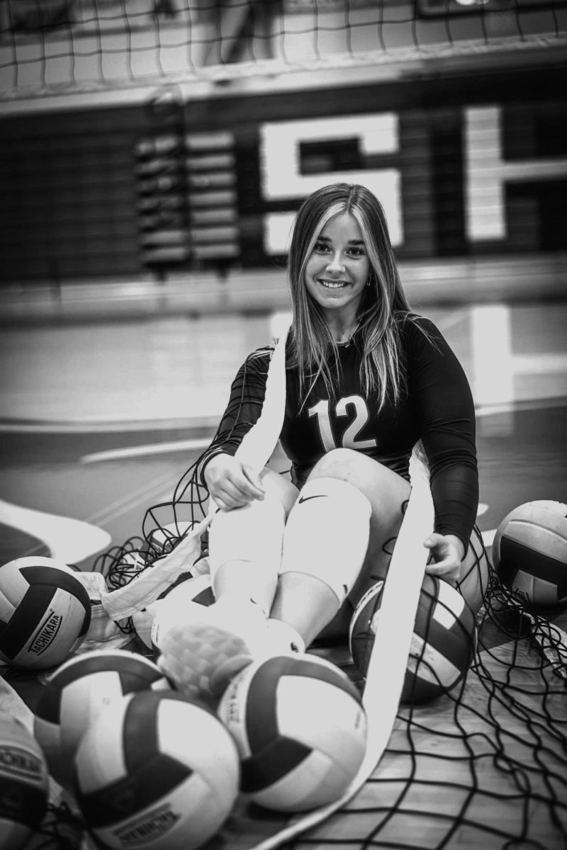 Parker’s leadership skills shine bright on the volleyball court, as well as in school. The sport has made a significant impact on her life and will benefit her in future plans.